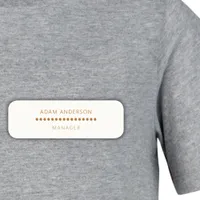 Gold Dots Minimalist Simple Professional Cream  Name Tag