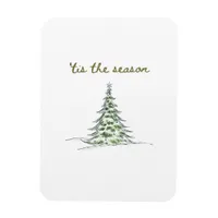 Tis The Season Christmas Tree Debbie Groovy Santa Magnet