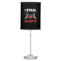 Steal Hearts Valentines Day Funny Skeleton Hand Table Lamp
