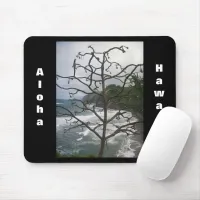 Hawaiian Ocean Beach Tree Photo View Mouse Pad