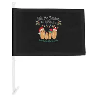 Tis Season For Tamales Mexican Christmas Car Flag