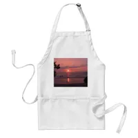 Romantic Hawaiian Sunset Ocean Beach Adult Apron