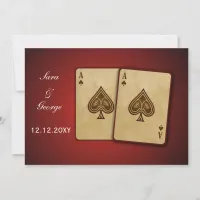 Vegas wedding save the date announcement