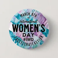 International Women's Day March 8th IWD Button