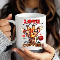 Huge Funny Giraffe Coffee Mug