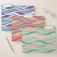 Fun Whimsical Wavy Gravy  Change Background Color File Folder