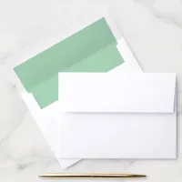 Mint Green Wedding Matching Envelope Liner