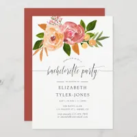 Watercolor wildflowers Bachelorette Party Invite