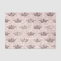Vintage Regal Typography Tissue Paper