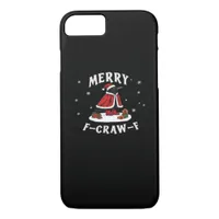 F-Craw-F Crow Christmas F-Caw-F Raven Christmas Cl iPhone 8/7 Case