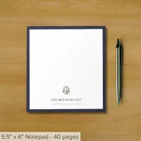 Elegant Legal Professional Notepad