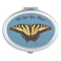 Yellow Butterfly Mother's Day Compact Mirror