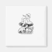 Cottagecore Aesthetic Frog Mushroom Toad Goblincor Magnet