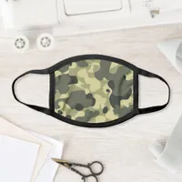 Military Green Camouflage Camo Pattern Face Mask