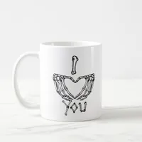 Skeleton Hands Making A Heart  Coffee Mug