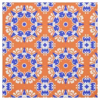 Traditional Ethnic Folk Print Mosaic Motif Pattern Fabric
