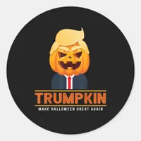 Trumpkin Make Halloween Great Again Halloween Classic Round Sticker
