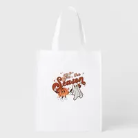 Tis The Season Funny Halloween Costume Grocery Bag