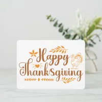 Thanksgiving Holiday Card