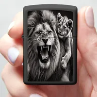 King's Embrace, Cub's Playful Bite Zippo Lighter