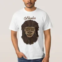Hand drawn Bigfoot Sasquatch Swamp Ape Hunter T-Shirt