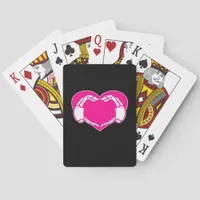 Heart Skeleton Hands Gothic Valentine  Classic Poker Cards