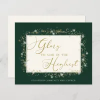 Budget Christmas Gold Foil Script Corporate