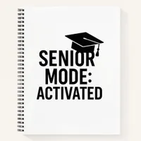 Graduation cap quote funny notebook