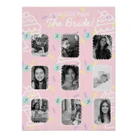 How Old Was the Bride? Bridal Shower Guessing Game Poster