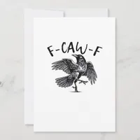 F-Caw-F Essential Classic Style Holiday Card