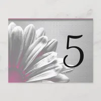 Pink Floral Highlights Table Number