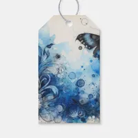 Blue Watercolor Ephemera Gift Tags