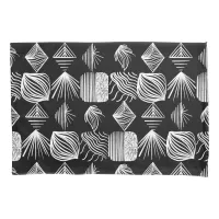 Bold Caribbean Tribal Mudcloth – Black & White,  Pillow Case