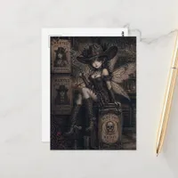 Western Salon Fairy Postcard