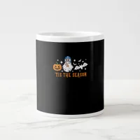 Tis The Season Football Halloween Spooky Pumpkin Giant Coffee Mug