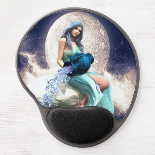 Aquarius – Woman Pouring Water From a Jug Gel Mouse Pad