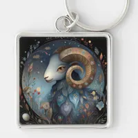 Aries Ram Zodiac Astrology Mystical Birthday Keychain