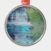 Some garden memories, Vintage Glass insulator Metal Ornament