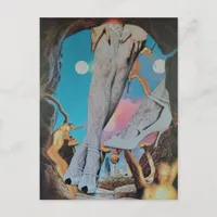 Surreal Legs in Lace and Heels Collage  Postcard