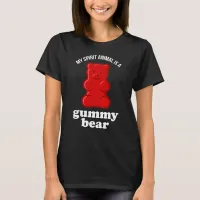 My Spirit Animal Is A Gummy Bear Funny Tri-Blend Shirt