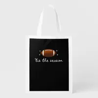 Tis The Season Football  - Retro Football Game Day Grocery Bag