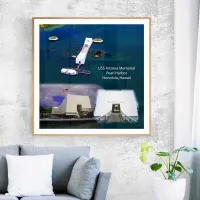 USS Arizona Memorial, Pearl Harbor Views Poster