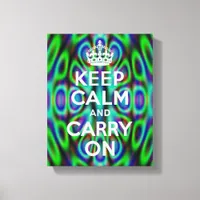 Crazy Abstract  Keep Calm Canvas Print