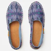 Abstract Mixed Media Mirrored Dots Espadrilles