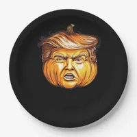 Funny Halloween Pumpkin Political Parody Donald Tr Paper Plates