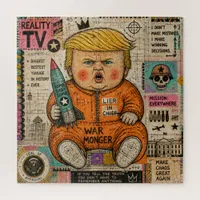 Funny Toddler President Collage Jigsaw Puzzle