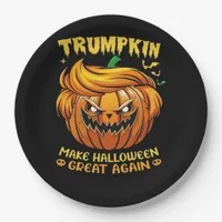 Trumpkin Halloween - Make Halloween Great Again Cl Paper Plates