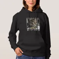 World's Best Cat Mom White Paw Prints Pet Photo Hoodie