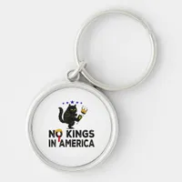No Kings In America We The People Political Minima Keychain
