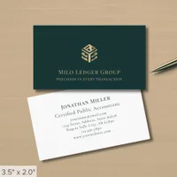 Simple Modern Luxury Logo Business Card